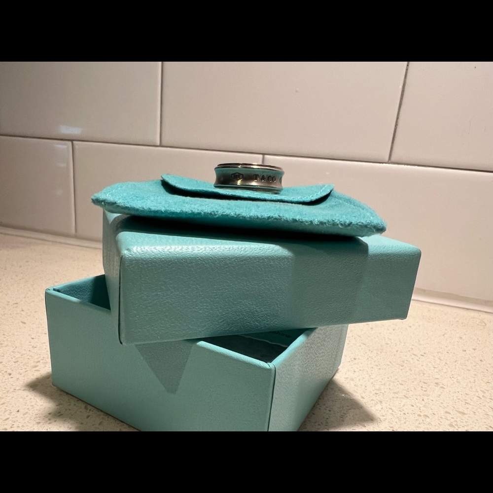 Mens silver Tiffany & Co. ring